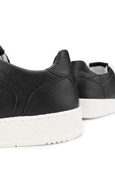 Mario Valentino Leather Black Unisex Sneakers - Sports Shoes