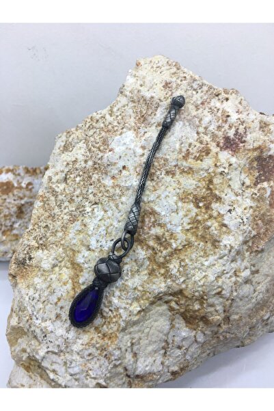 KAZZAZE Унісекс короткі китиці з синіми камінцями