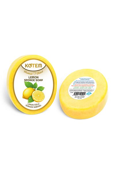 paksa Natural Lemon Extract Skincare Skin Cleanser - Sponge Shower Soap 125 Gr