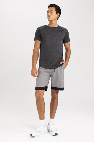 DeFacto Αθλητικό T-shirt Crew Neck Slim Fit - Κοντομάνικο A9075ax23sm