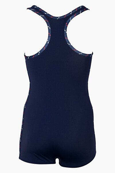 Kom Sporty Kontrast Şeritli Şort Yüzücü Mayo