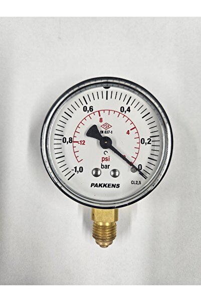 Pakkens ÇAP 63 ALTTAN -1/0 BAR KURU VAKUMMETRE - PAKKENS