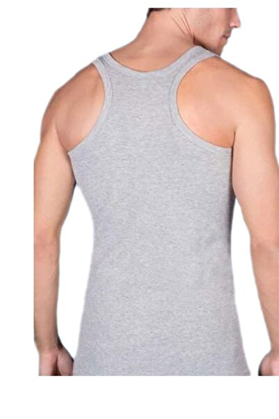 GÜMÜŞ Men's Gray Sportsman Cotton Rambo Undershirt