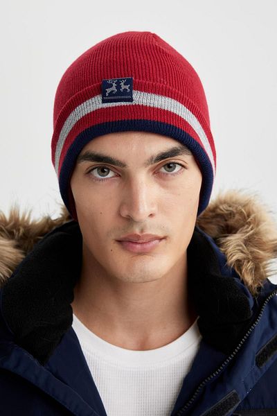 DeFacto New Year's Themed Men's Knitwear Beret - A6627Ax23Wn