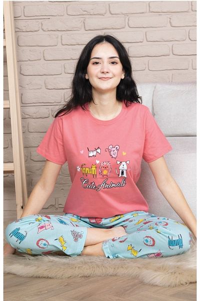 Pyjama Familya Set de pijamale cu mânecă scurtă