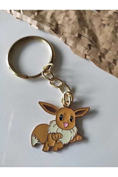 Esey Dizayn Eevee Pokemon Anahtarlık - Mini Boyutta
