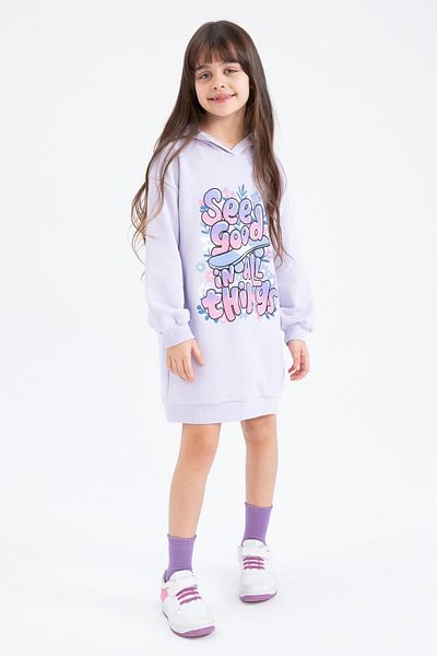 DeFacto Langärmliges Sweatkleid mit Kapuze für Mädchen - Z6997a623sp
