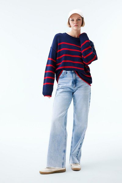 DeFacto Relaxed Cut Crew Neck Sweater - Z9077az23wn