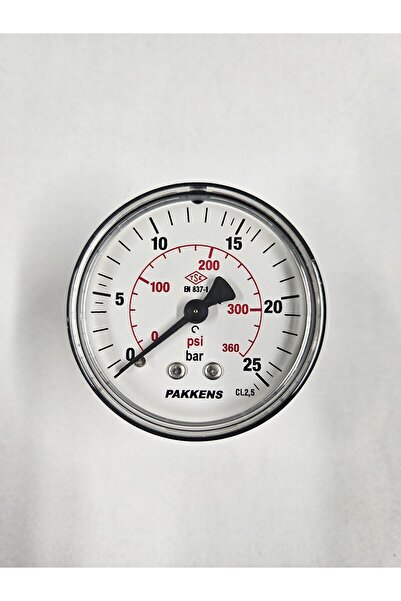 Pakkens ÇAP 63 ARKADAN 25 BAR KURU MANOMETRE - PAKKENS