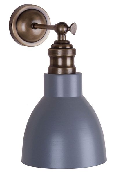 Fivorno Aydınlatma The Pain Series Antique Wall Sconce - Matte Gray Color with Metal Hat