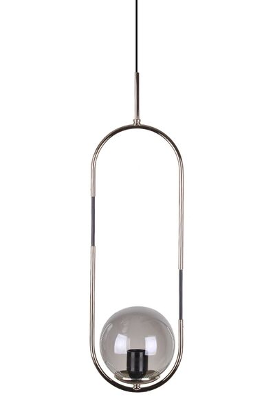 Fivorno Aydınlatma Bubble Lamp Gümüş Renk Kaplamalı Füme Camlı Sarkıt
