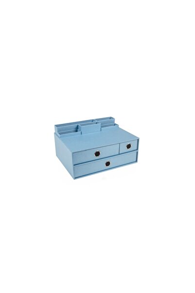 Gıpta Masa Üstü Organizer Set Pearl Light Blue 3 Çekmeceli Multi ORG1782