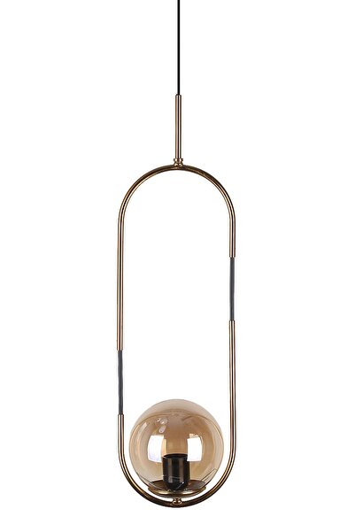 Fivorno Aydınlatma Bubble Lamp Bal Renk Kaplamalı Renkli Camlı Sarkıt