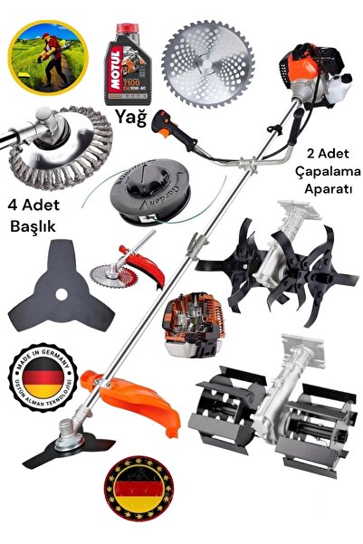 DYNAMİC MAX ALMAN 9 HP Yan Tipi Benzinli Ot Çalı Tırpalı Çim Biçme Makinasi T...