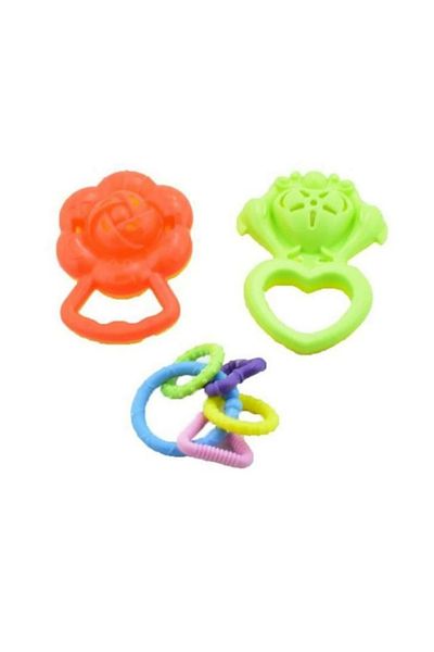 alpmodel 3 Pieces Plastic Rattle for Baby