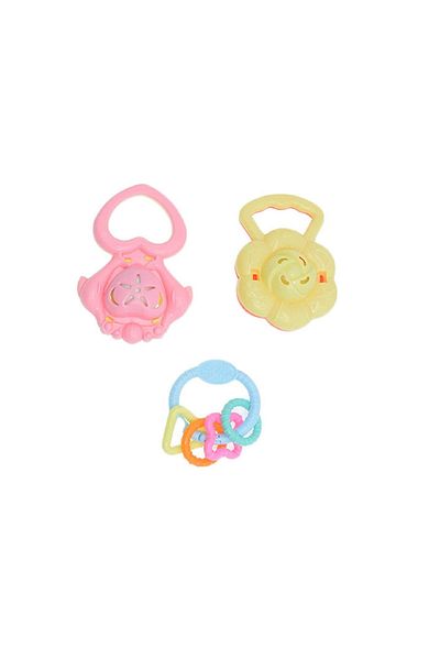 alpmodel 3 Pieces Plastic Rattle for Baby