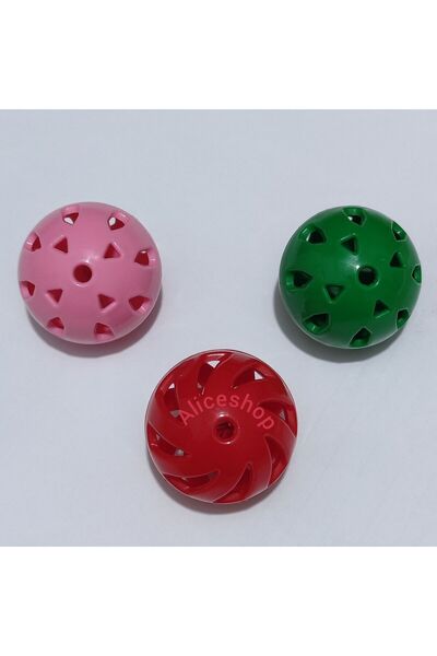 Alice Sturdy Plastic Bird Ball with Bell - 3 Pieces