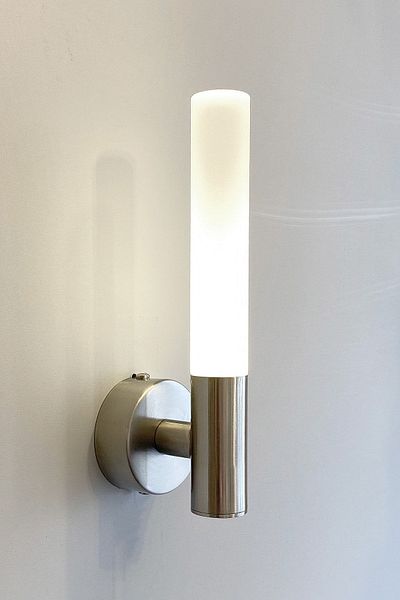 Fivorno Aydınlatma Blur Model Single Matte Chrome Color Plated LED Sconce