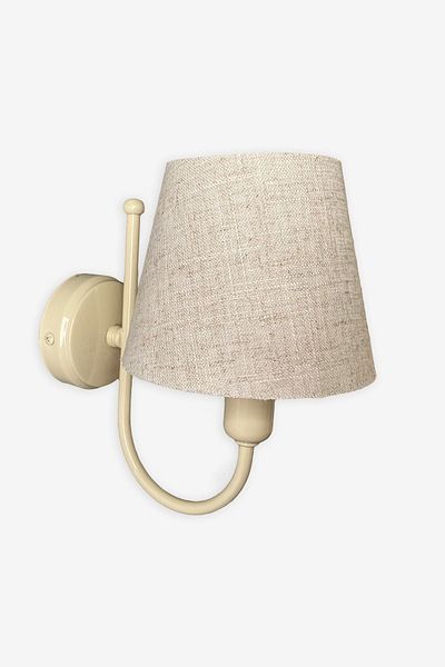 Fivorno Aydınlatma Basic Line 2-Piece Cream Colored Wicker Fabric Head Sconce (2 Pieces)