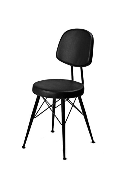 ŞanTek Metal Mutfak Sandalyesi Eyfel Siyah Sandalye 1 Adet