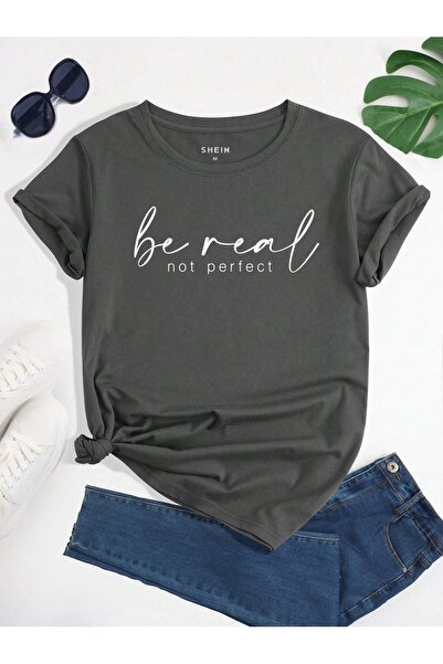 PALPİTO Ženske Smoked Be Real Štampano Oversize kroj T-shirt