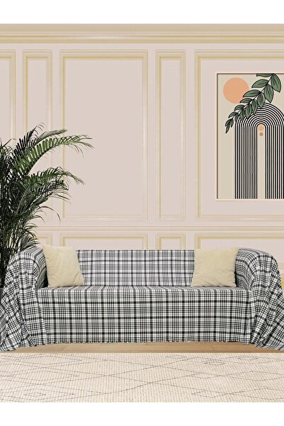Latuda Concept Softmicro Kazayağı Desenli 180x300 Cm Koltuk Örtüsü Şalı, Kane...
