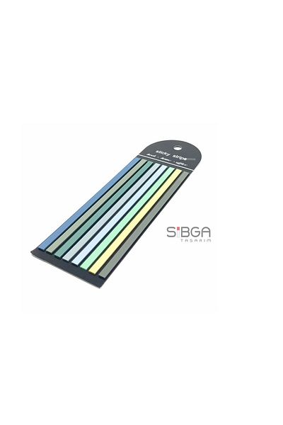 sibga tasarım Thin Long Strip Transparent Colored Postit Post-it Post ItBookmark Bookmark Postit Sticker 160 Sheets