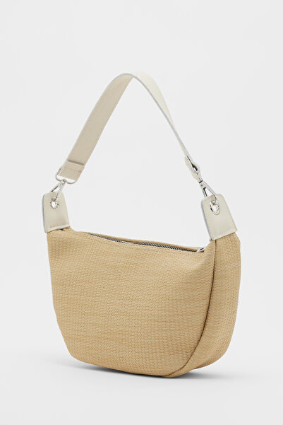 ALTUDA Γυναικεία τσάντα ώμου με ψάθινο σχέδιο - Cross Strap Sumy