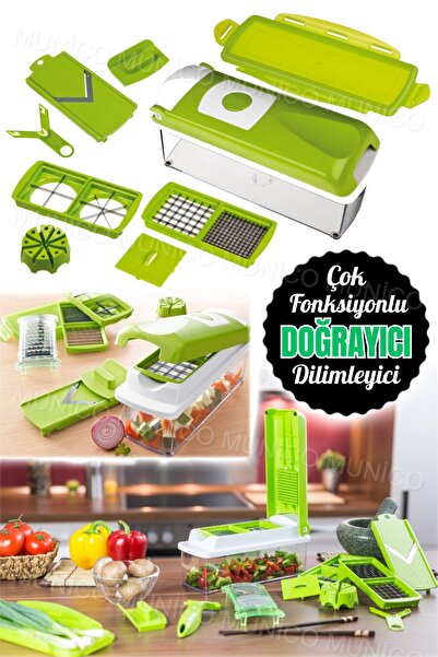 Munico Vegetable and Potato Slicer - 11 Piece Grater Practical Kitchen Apparatus