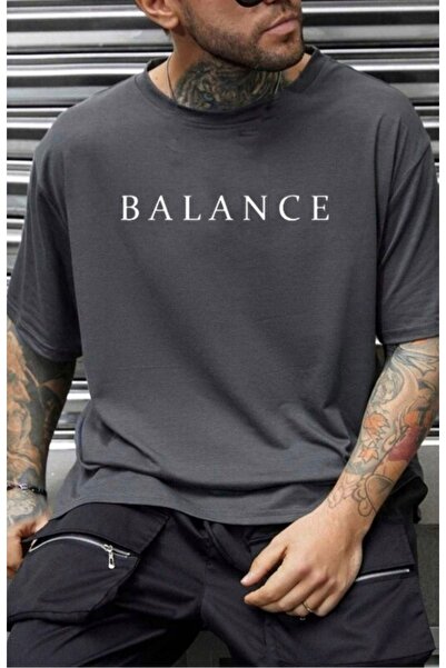 PALPİTO Ανδρικό μπλουζάκι Smoked Balance με στάμπα oversize