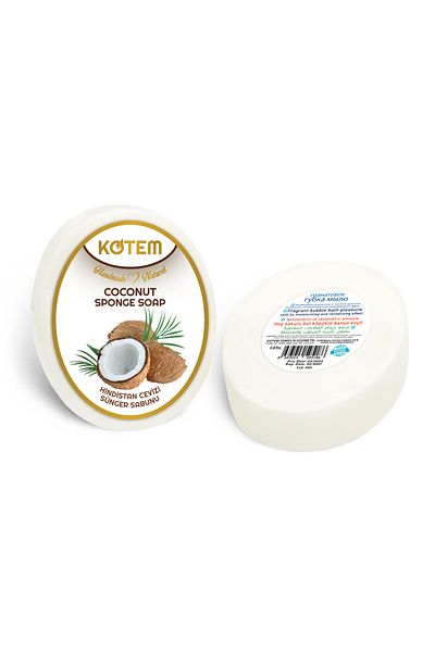 paksa Natural Coconut - Softening and Soothing Shower Soap with Sponge 125 Gr