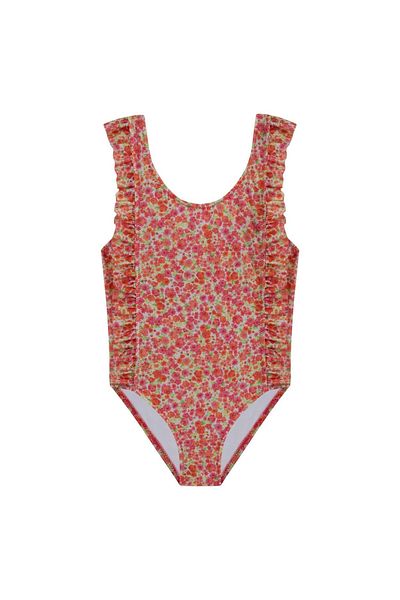 AQUELLA Girl's Flower Pattern Swimsuit