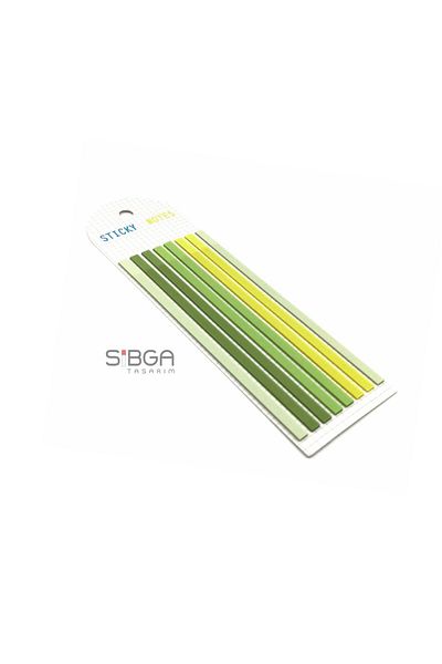 sibga tasarım Thin Long Strip Transparent Colored Postit Post-it Post ItBookmark Bookmark Postit Sticker 160 Sheets