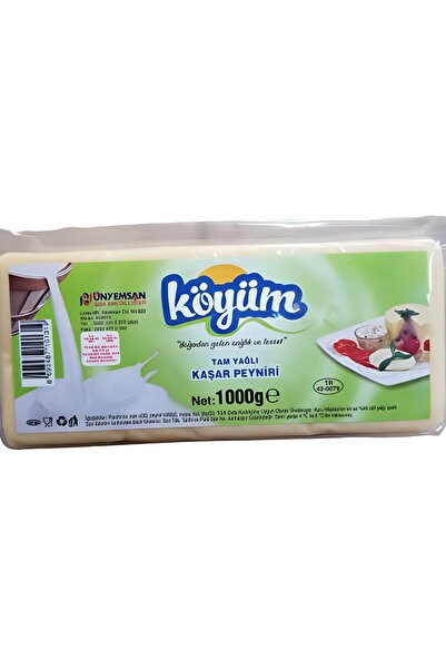 Köyüm Tam Yağlı Kaşar Peyniri 1000 gr -kgkk038