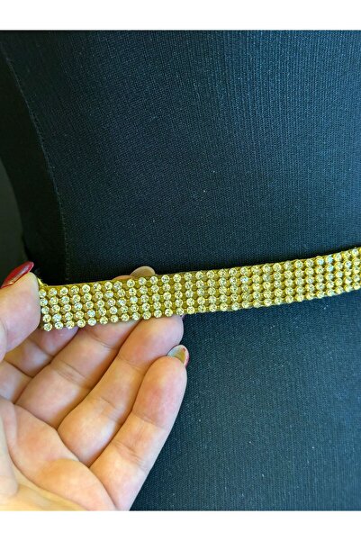 Gönülden Tasarım Зірковий камінь Детальний шкіряний жіночий ремінь - з ремінцем