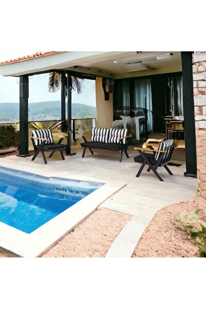 usta mekan N Design 2-1-1 Balkon Takımı, Bahçe Mobilyası, Çay Seti, Kafe Otur...