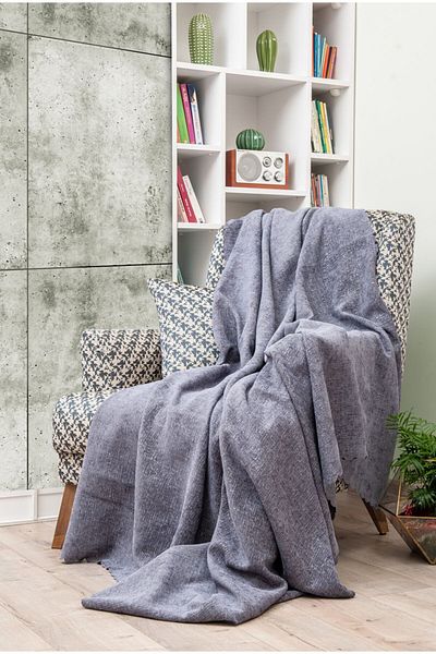 Latuda Concept 175x215 Jacquard Αντιολισθητικό Κάλυμμα Καναπέ - Σάλι Καναπέ, Γκρι