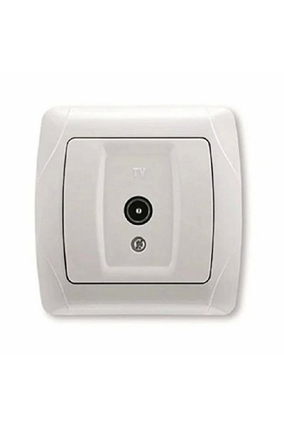 VİKO Viko Carmen - White Non-Resistant Tv Socket