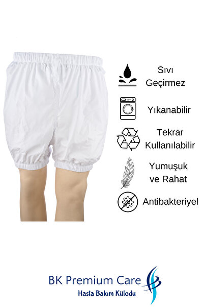 BK Premium Care Sıvı Geçirmez Yıkanabilir Hasta Bezi Külodu - Tam Koruma Ve Konfor