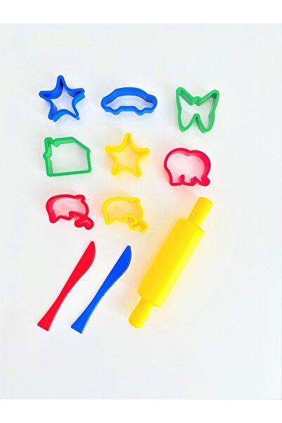 Çisobi Play Dough Mold Lightweight Healthy Soft Tip 11 Piece Mold Set