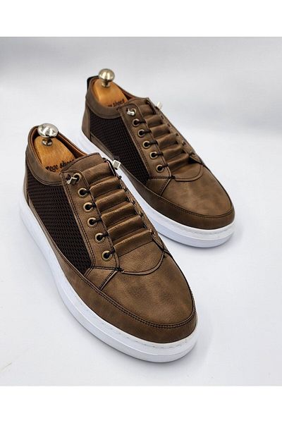 Zegeshoes Ανδρικά καφέ ελαστικά δικτυωτά ορθοπεδικά casual αθλητικά παπούτσια Εγγυημένα αθλητικά παπούτσια αθλητικά παπούτσια