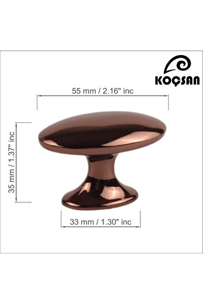 KOÇSAN Space Bronze Button Handle Luxury Country Kitchen Furniture Cabinet Drawer Handle