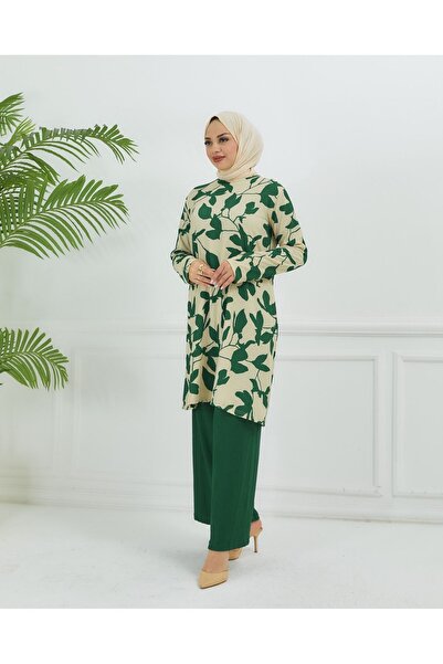 ALMİNA BURGER FABRIC TUNIC-PANTS SET