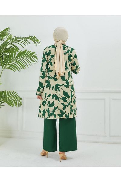 ALMİNA BURGER FABRIC TUNIC-PANTS SET