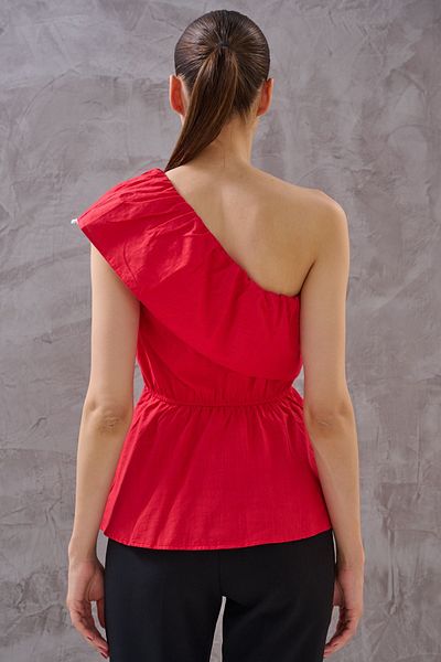 SHUGAA WOMEN'S ONE SHOULDER DESIGN BLUZ