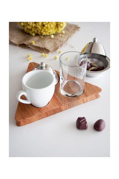 Narin Coffee Set with Wooden Stand