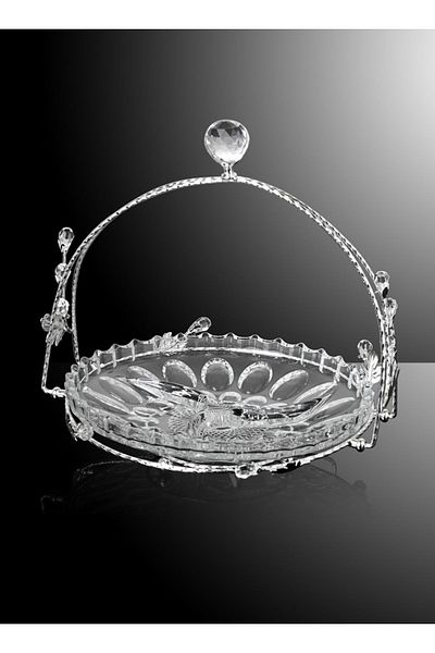 Lucena Silver Color Round Sleeve Tray