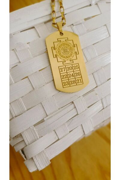 Chirpy Sri Yantra Kubera Yantra Sayı Sekanslı Kolye