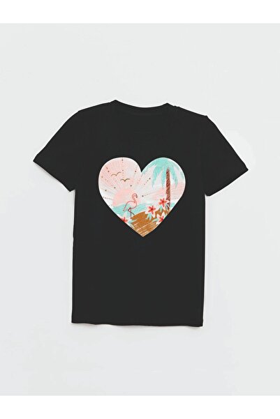 Cevval Футболка з принтом серця для дівчинки