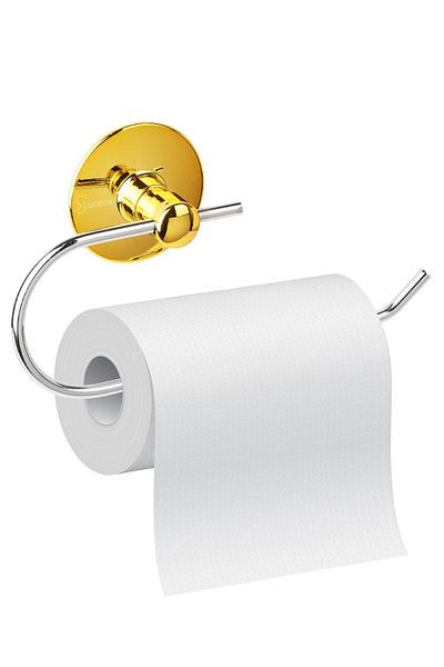 Lucena Gold Chrome Adhesive Paper Towel Holder